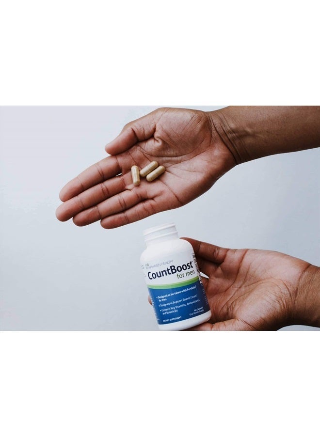 fairhaven health CountBoost for Men - Male Fertility Supplement to Support Count - with Ashwagandha, Maca, Glutathione, B Vitamins - FertilAid for Men Companion Product (60 Capsules / 1 Month Supply) - Image 5